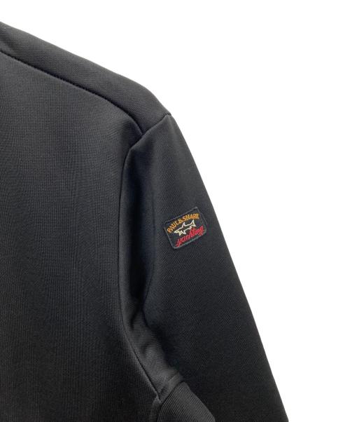 Paul&Shark（ポールアンドシャーク）Paul&Shark (ポールアンドシャーク) コットンポリエステルジャージスタンドカラージップブルゾン ブラック サイズ:Mの古着・服飾アイテム