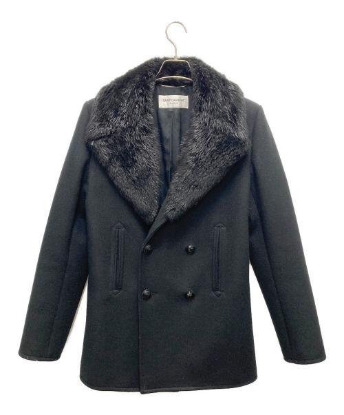 Saint Laurent Paris（サンローランパリ）Saint Laurent Paris (サンローランパリ) ヌートリアファーコート ブラック サイズ:SIZE 46の古着・服飾アイテム