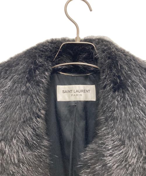 Saint Laurent Paris（サンローランパリ）Saint Laurent Paris (サンローランパリ) ヌートリアファーコート ブラック サイズ:SIZE 46の古着・服飾アイテム