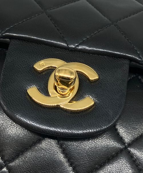 CHANEL（シャネル）CHANEL (シャネル) Wフラップチェーンショルダーバッグ 25 ブラック サイズ:25の古着・服飾アイテム