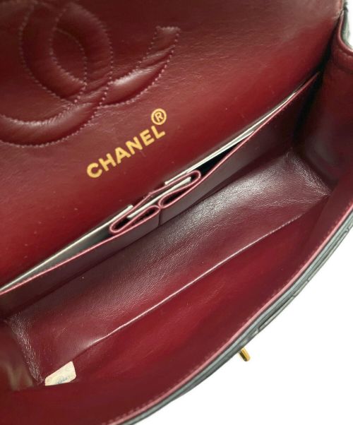 CHANEL（シャネル）CHANEL (シャネル) Wフラップチェーンショルダーバッグ 25 ブラック サイズ:25の古着・服飾アイテム
