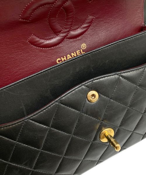 CHANEL（シャネル）CHANEL (シャネル) Wフラップチェーンショルダーバッグ 25 ブラック サイズ:25の古着・服飾アイテム