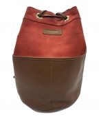 J&M DAVIDSONジェイ＆エム デヴィッドソン）の古着「巾着ショルダーバッグ」｜レッド×ブラック