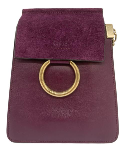 Chloe（クロエ）Chloe (クロエ) フェイブレスレットクロスボディバッグ パープルの古着・服飾アイテム
