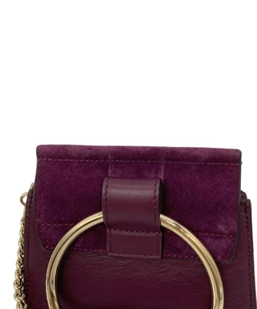 Chloe（クロエ）Chloe (クロエ) フェイブレスレットクロスボディバッグ パープルの古着・服飾アイテム
