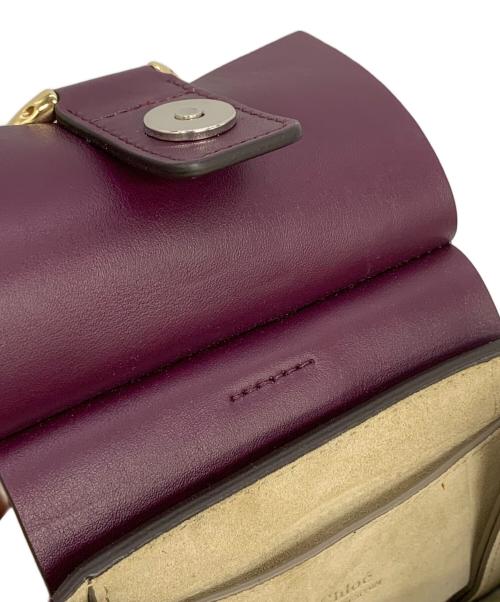 Chloe（クロエ）Chloe (クロエ) フェイブレスレットクロスボディバッグ パープルの古着・服飾アイテム