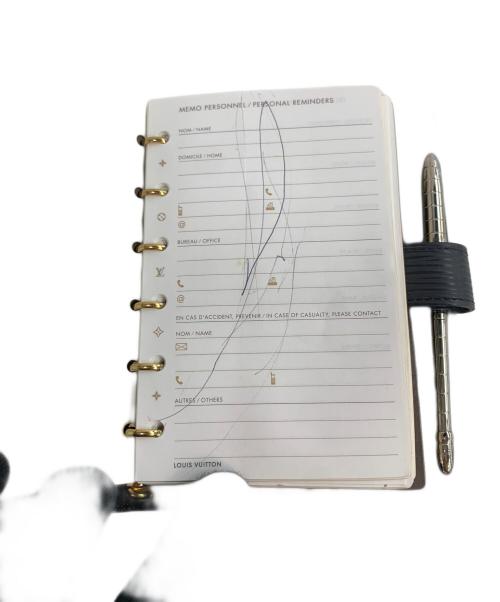 LOUIS VUITTON（ルイ ヴィトン）LOUIS VUITTON (ルイ ヴィトン) アジェンダPM　手帳カバー＆手帳＆ボールペンセット ノワールの古着・服飾アイテム