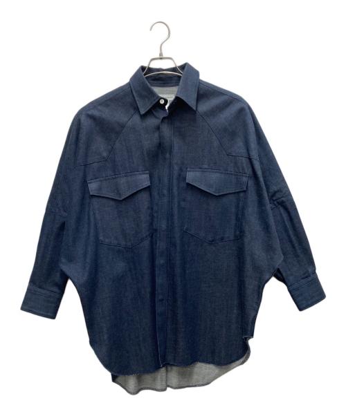 UNION LAUNCH（ユニオンランチ）UNION LAUNCH (ユニオンランチ) Ron Herman (ロンハーマン) ドルマンデニムシャツ インディゴ サイズ:FREEの古着・服飾アイテム
