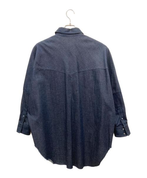UNION LAUNCH（ユニオンランチ）UNION LAUNCH (ユニオンランチ) Ron Herman (ロンハーマン) ドルマンデニムシャツ インディゴ サイズ:FREEの古着・服飾アイテム