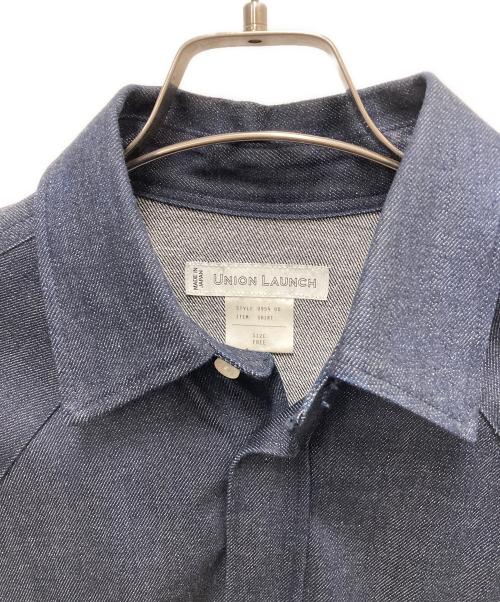 UNION LAUNCH（ユニオンランチ）UNION LAUNCH (ユニオンランチ) Ron Herman (ロンハーマン) ドルマンデニムシャツ インディゴ サイズ:FREEの古着・服飾アイテム