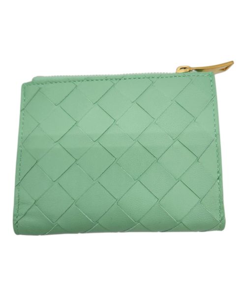 BOTTEGA VENETA（ボッテガベネタ）BOTTEGA VENETA (ボッテガベネタ) 2つ折り財布 黄緑の古着・服飾アイテム