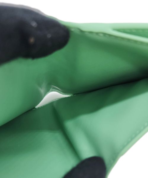 BOTTEGA VENETA（ボッテガベネタ）BOTTEGA VENETA (ボッテガベネタ) 2つ折り財布 黄緑の古着・服飾アイテム