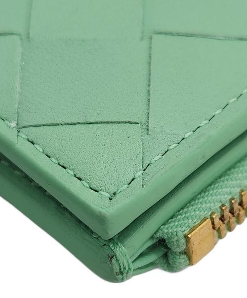 BOTTEGA VENETA（ボッテガベネタ）BOTTEGA VENETA (ボッテガベネタ) 2つ折り財布 黄緑の古着・服飾アイテム