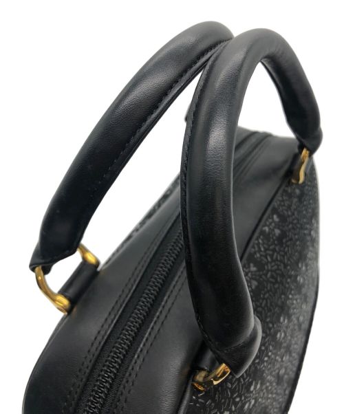 印傳屋（インデンヤ）印傳屋 (インデンヤ) ミニボストンバッグ ブラックの古着・服飾アイテム