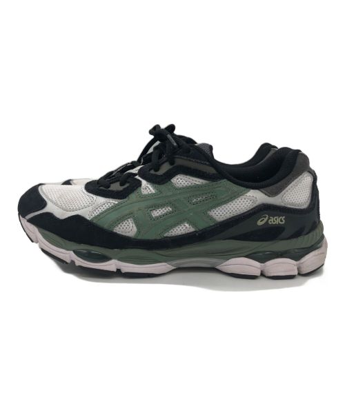 asics（アシックス）asics (アシックス) asics スポーツスタイル ゲル NYC/GEL-NYC ホワイト×ブラック×グリーン サイズ:SIZE 27.5cmの古着・服飾アイテム