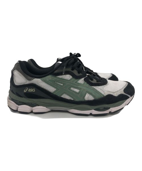 asics（アシックス）asics (アシックス) asics スポーツスタイル ゲル NYC/GEL-NYC ホワイト×ブラック×グリーン サイズ:SIZE 27.5cmの古着・服飾アイテム