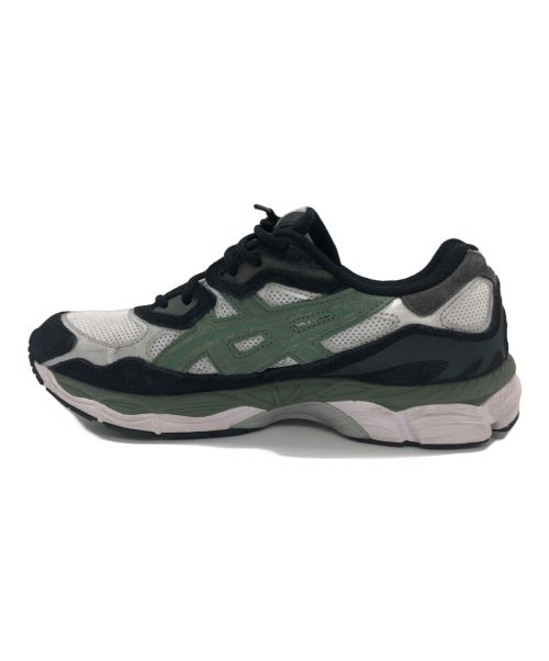 asics（アシックス）asics (アシックス) asics スポーツスタイル ゲル NYC/GEL-NYC ホワイト×ブラック×グリーン サイズ:SIZE 27.5cmの古着・服飾アイテム