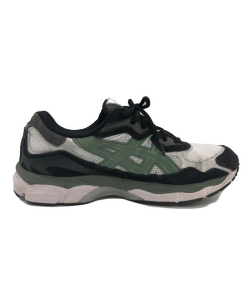 asics（アシックス）asics (アシックス) asics スポーツスタイル ゲル NYC/GEL-NYC ホワイト×ブラック×グリーン サイズ:SIZE 27.5cmの古着・服飾アイテム
