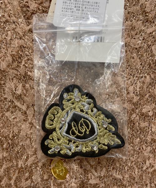 CADUNE（カデュネ）CADUNE (カデュネ) ワッペン付きラメニットカーディガン ブラウン サイズ:38 未使用品の古着・服飾アイテム