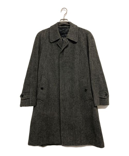 Burberry's（バーバリーズ）Burberry's (バーバリーズ) IRISH TWEED (アイリッシュツイード) ウールロングコート グレー サイズ:不明の古着・服飾アイテム