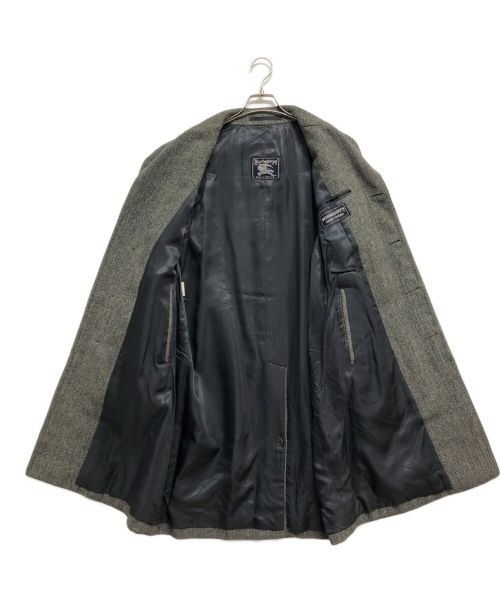 Burberry's（バーバリーズ）Burberry's (バーバリーズ) IRISH TWEED (アイリッシュツイード) ウールロングコート グレー サイズ:不明の古着・服飾アイテム