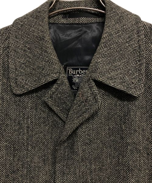 Burberry's（バーバリーズ）Burberry's (バーバリーズ) IRISH TWEED (アイリッシュツイード) ウールロングコート グレー サイズ:不明の古着・服飾アイテム