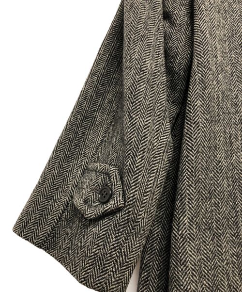 Burberry's（バーバリーズ）Burberry's (バーバリーズ) IRISH TWEED (アイリッシュツイード) ウールロングコート グレー サイズ:不明の古着・服飾アイテム