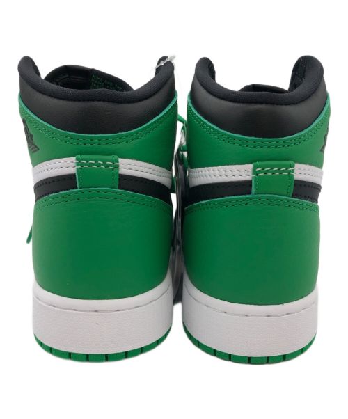 NIKE（ナイキ）NIKE JORDAN BRAND AIR JORDAN 1 RETRO HIGH OG (GS) BLACK/LUCKY (ジョーダン ブランド エア ジョーダン 1 レトロ HIGH OG GS) サイズ:SIZE 23.5cmの古着・服飾アイテム