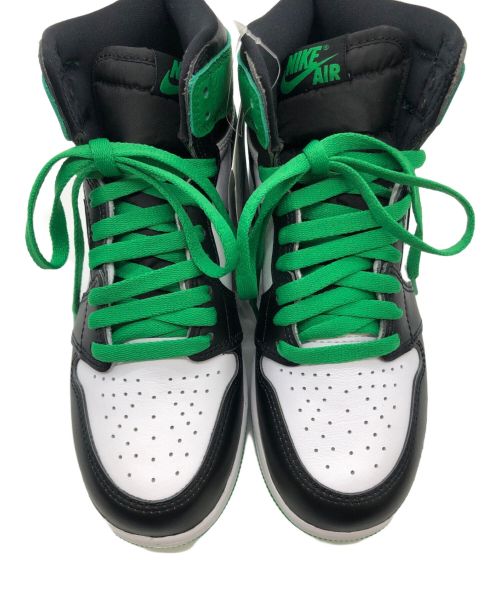 NIKE（ナイキ）NIKE JORDAN BRAND AIR JORDAN 1 RETRO HIGH OG (GS) BLACK/LUCKY (ジョーダン ブランド エア ジョーダン 1 レトロ HIGH OG GS) サイズ:SIZE 23.5cmの古着・服飾アイテム