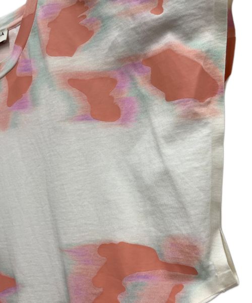 BALENCIAGA（バレンシアガ）BALENCIAGA (バレンシアガ) ノースリーブカットソー ホワイト×ピンク サイズ:SIZE Sの古着・服飾アイテム