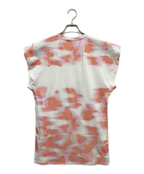 BALENCIAGA（バレンシアガ）BALENCIAGA (バレンシアガ) ノースリーブカットソー ホワイト×ピンク サイズ:SIZE Sの古着・服飾アイテム