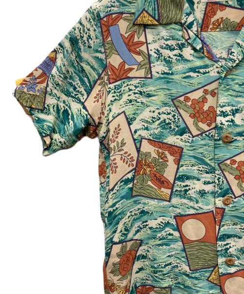 Sun Surf（サンサーフ）Sun Surf (サンサーフ) 総柄アロハシャツ ブルー サイズ:XS(13-13 1/2)の古着・服飾アイテム