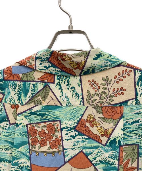 Sun Surf（サンサーフ）Sun Surf (サンサーフ) 総柄アロハシャツ ブルー サイズ:XS(13-13 1/2)の古着・服飾アイテム