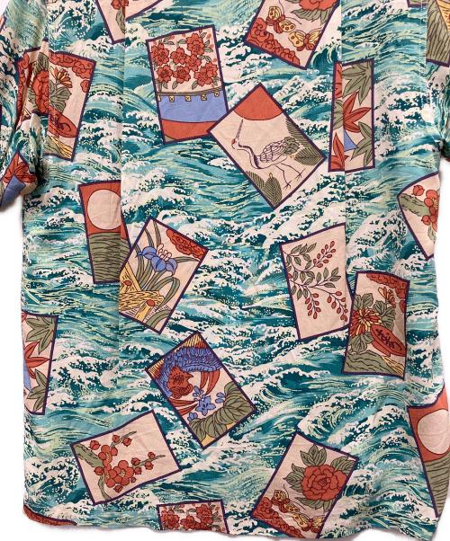 Sun Surf（サンサーフ）Sun Surf (サンサーフ) 総柄アロハシャツ ブルー サイズ:XS(13-13 1/2)の古着・服飾アイテム