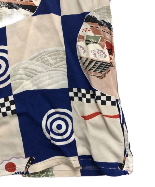 Sun Surf（サンサーフ）Sun Surf (サンサーフ) Sun Surf(サンサーフ)／節句源平合戦／アロハシャツ／オープンカラーシャツ アイボリー×ブルー サイズ:XSの古着・服飾アイテム