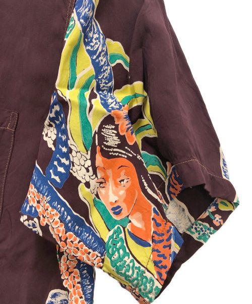 Sun Surf SPECIAL EDITION（サンサーフ・スペシャルエディション）Sun Surf SPECIAL EDITION SunSurf Special Edition(サンサーフ スペシャルエディション)／アロハシャツ／オープンカラーシャツ) ブラウン サイズ:SIZE Sの古着・服飾アイテム