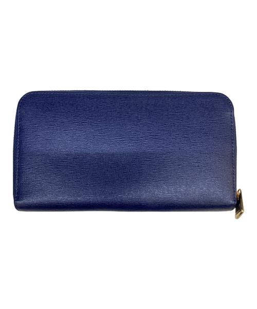 FURLA（フルラ）FURLA (フルラ) ラウンドジップウォレット ネイビーの古着・服飾アイテム