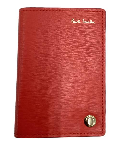 PAUL SMITH（ポールスミス）PAUL SMITH (ポールスミス) カードケース レッドの古着・服飾アイテム