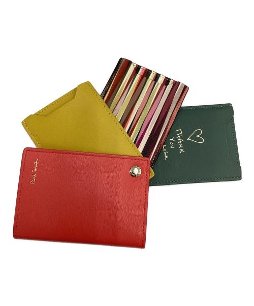 PAUL SMITH（ポールスミス）PAUL SMITH (ポールスミス) カードケース レッドの古着・服飾アイテム