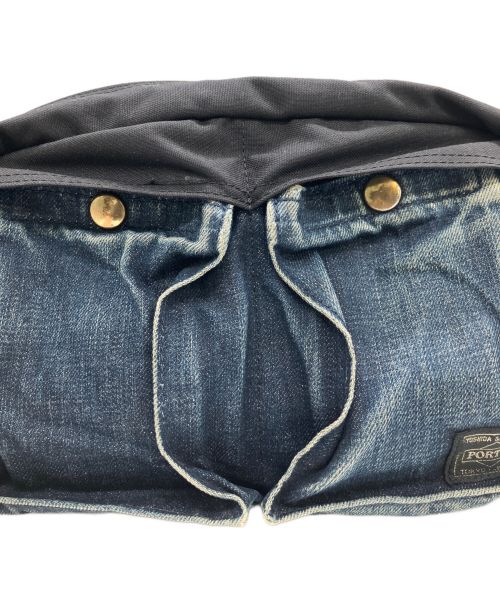 PORTER（ポーター）PORTER (ポーター) LEVI'S (リーバイス) COUDURA ボディーバッグ インディゴ×ブラックの古着・服飾アイテム