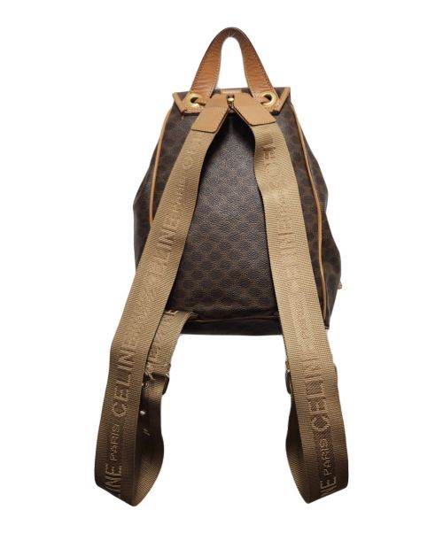 CELINE（セリーヌ）CELINE (セリーヌ) 巾着型リュック　CELINE　ヴィンテージリュック ブラウンの古着・服飾アイテム