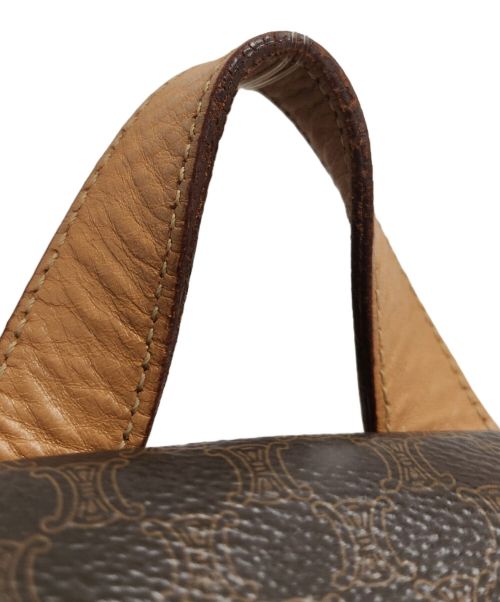 CELINE（セリーヌ）CELINE (セリーヌ) 巾着型リュック　CELINE　ヴィンテージリュック ブラウンの古着・服飾アイテム