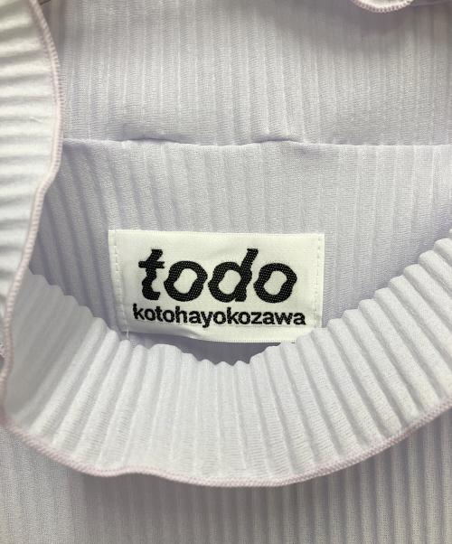 kotohayokozawa（コトハヨコザワ）kotohayokozawa (コトハヨコザワ) STUDIOUS (ステュディオス) グリッターハイネックトップス パープル サイズ:SIZE FREEの古着・服飾アイテム