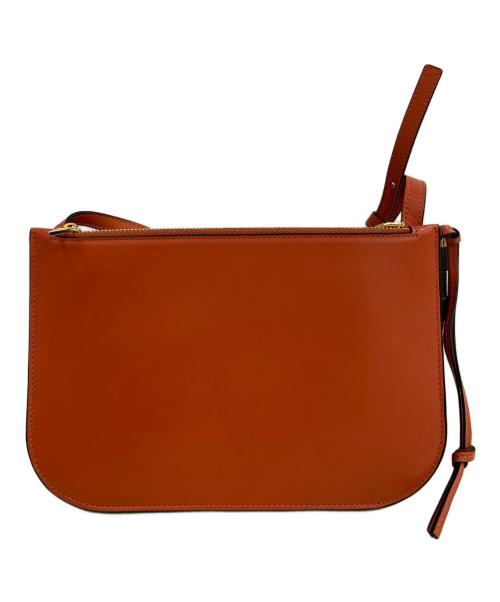 LOEWE（ロエベ）LOEWE (ロエベ) ダブルジップショルダーポーチ ブラック×レッドの古着・服飾アイテム