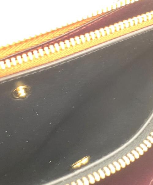 LOEWE（ロエベ）LOEWE (ロエベ) ダブルジップショルダーポーチ ブラック×レッドの古着・服飾アイテム