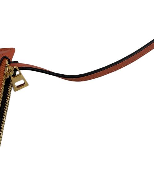 LOEWE（ロエベ）LOEWE (ロエベ) ダブルジップショルダーポーチ ブラック×レッドの古着・服飾アイテム