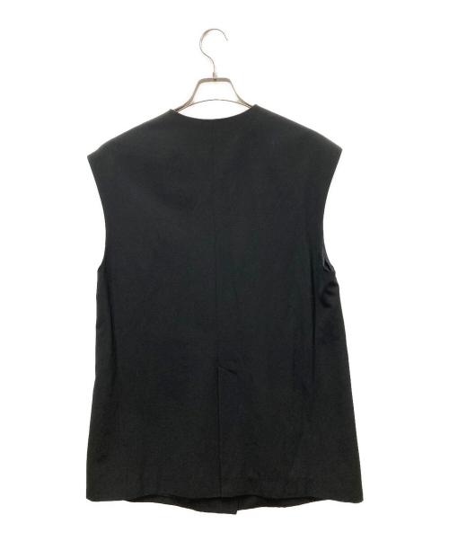 journal standard L'essage（ジャーナルスタンダード レサージュ）journal standard L'essage (ジャーナルスタンダード レサージュ) ウェザーリネンオーバーサイズベスト ブラック サイズ:FREEの古着・服飾アイテム