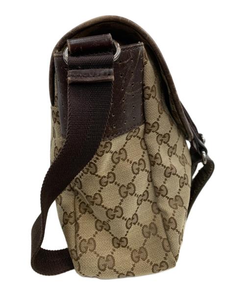 GUCCI（グッチ）GUCCI (グッチ) メッセンジャーバッグ GG ブラウンの古着・服飾アイテム