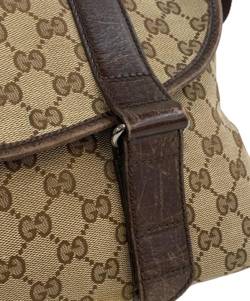 GUCCI（グッチ）GUCCI (グッチ) メッセンジャーバッグ GG ブラウンの古着・服飾アイテム