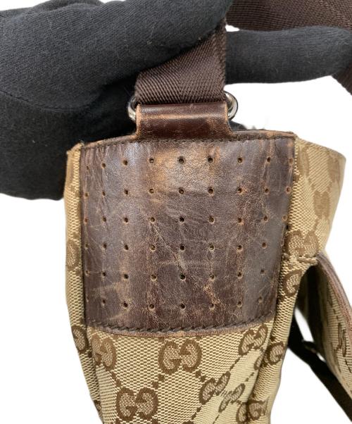 GUCCI（グッチ）GUCCI (グッチ) メッセンジャーバッグ GG ブラウンの古着・服飾アイテム